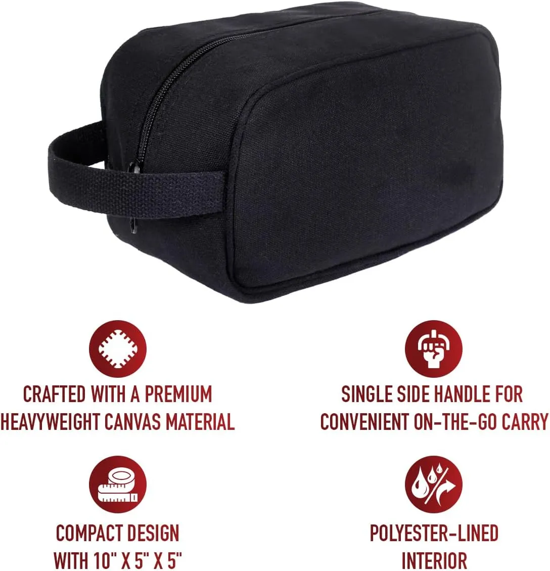 Rothco Canvas Travel Kit Bag Toiletry Bag Military Dopp Kit