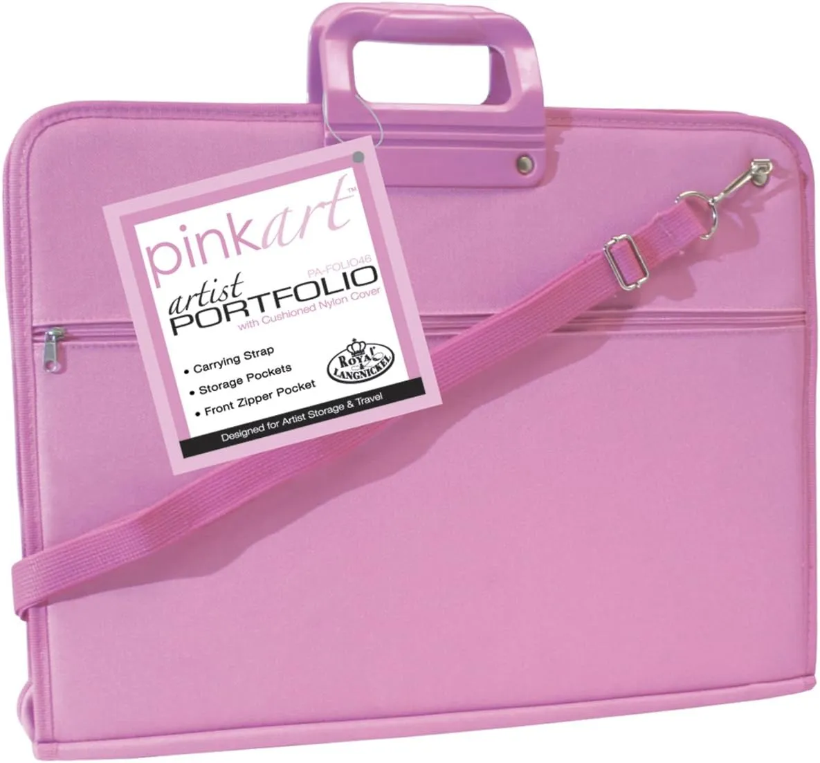 Royal & Langnickel Pink Art Artist Portfolio Case, 14"X18"
