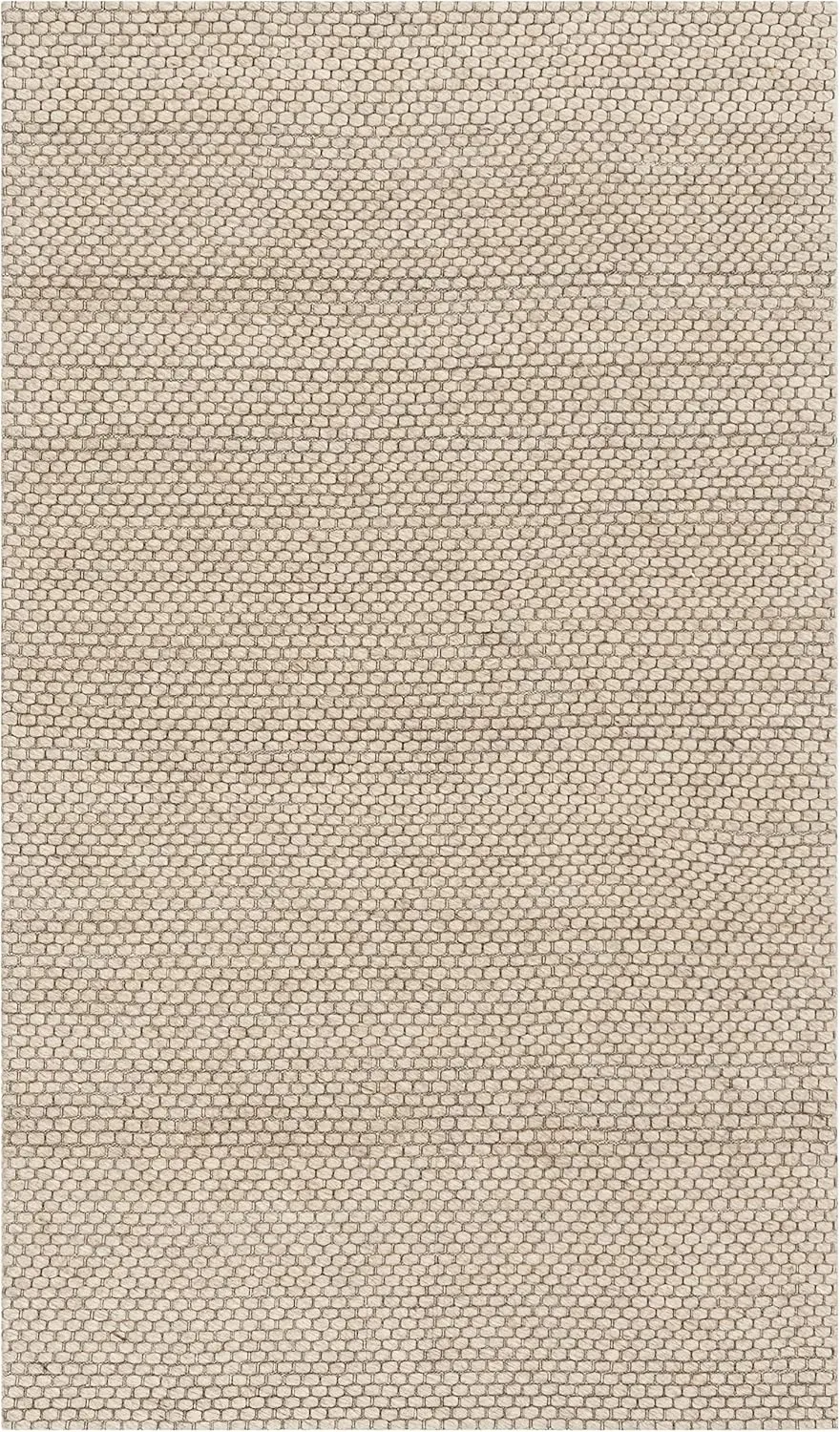 SAFAVIEH Natura Collection Accent Rug - 2' x 3', Beige, Handmade Wool, Ideal for High Traffic Areas in Entryway, Living Room, Bedroom (NAT801B)