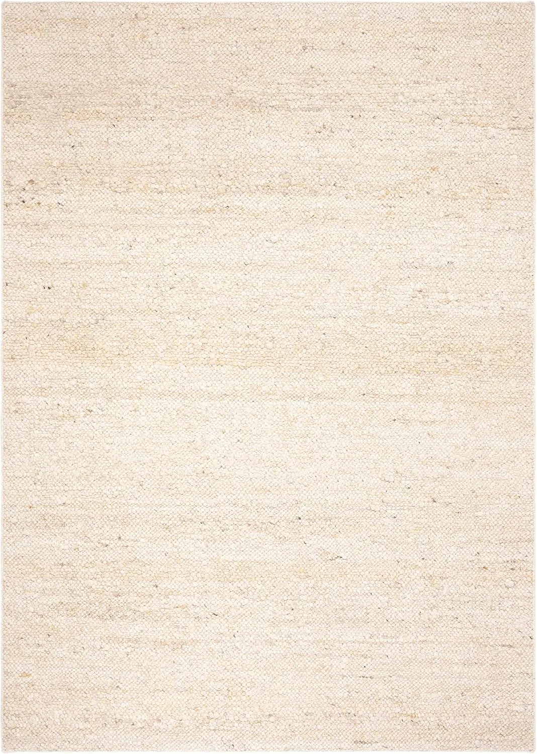 SAFAVIEH Natura Collection Area Rug - 5' x 8', Ivory, Handmade Wool, Ideal for High Traffic Areas in Living Room, Bedroom (NAT263A)