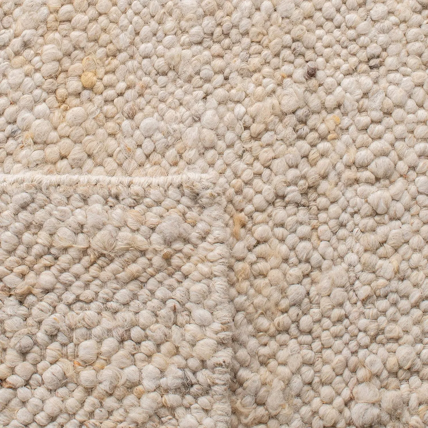 SAFAVIEH Natura Collection Area Rug - 5' x 8', Ivory, Handmade Wool, Ideal for High Traffic Areas in Living Room, Bedroom (NAT263A)