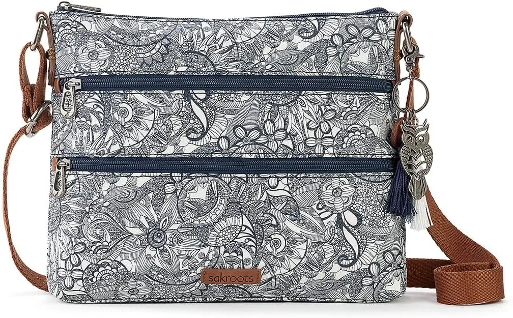 Sakroots Basic Crossbody Bag in Coated Canvas
