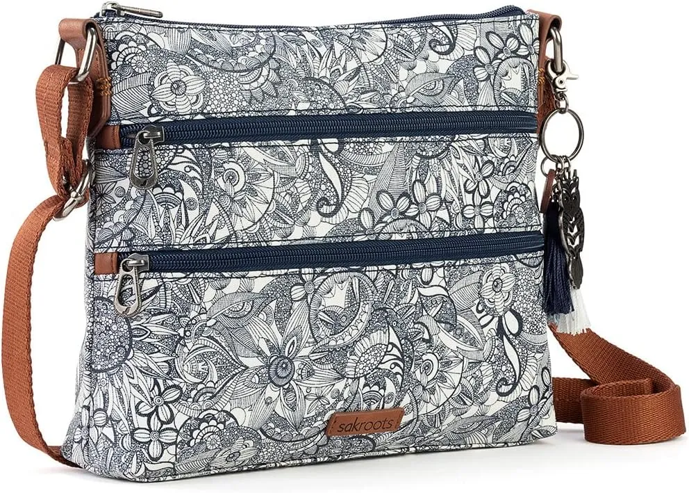 Sakroots Basic Crossbody Bag in Coated Canvas