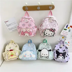 Sanrio Anime Hello Kitty & Friends Backpack - Kawaii Leather Mini School Bag
