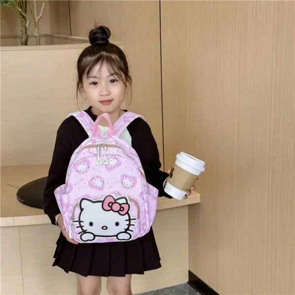Sanrio Anime Hello Kitty & Friends Backpack - Kawaii Leather Mini School Bag