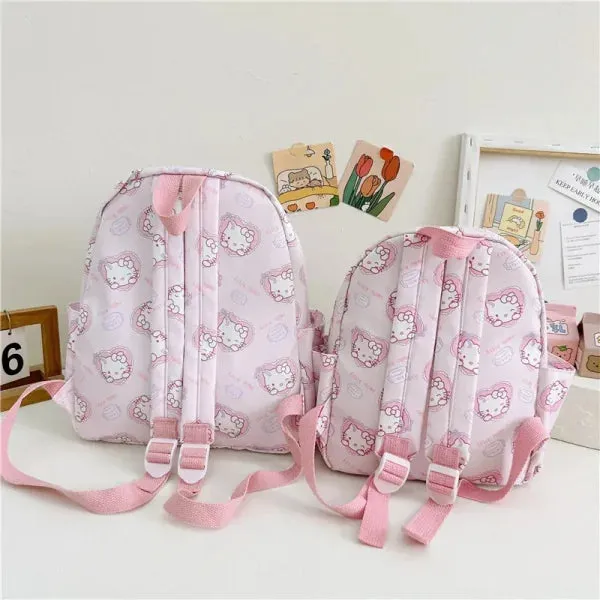 Sanrio Anime Hello Kitty & Friends Backpack - Kawaii Leather Mini School Bag