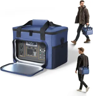 Santiano Portable Power Station Bag,900D Sailboat Class Oxford Cloth, Waterproof,Dustproof,Anti-Static,12 x 8.3 x 9 in,For 300W/500W Power Stations. Easy to Carry,For Camping,Fishing,RV,Outdoor Work