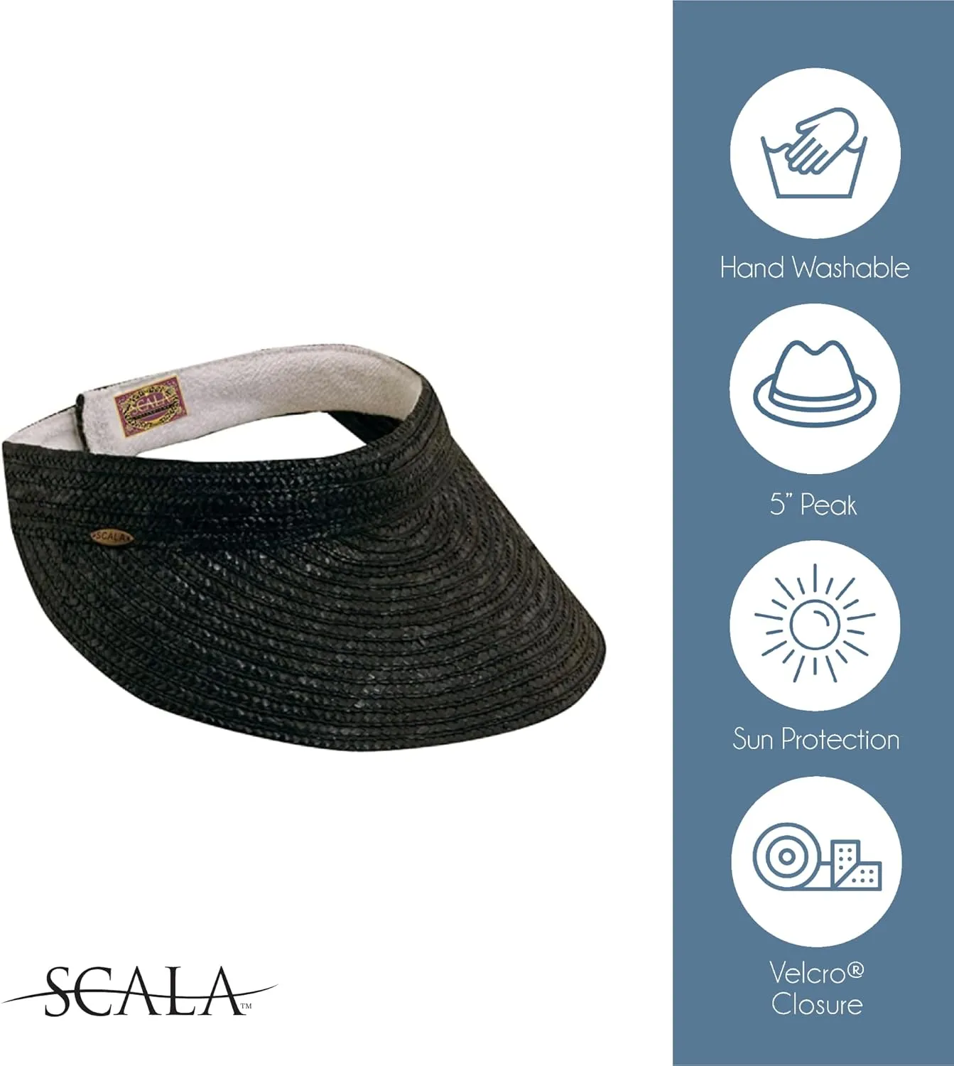 Scala Women's Sewn Braid Visor