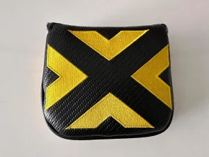 Scotty Cameron 2022 Square Mallet Putter Cover Black/Yellow Right Hand Headcover - 100% Authentic