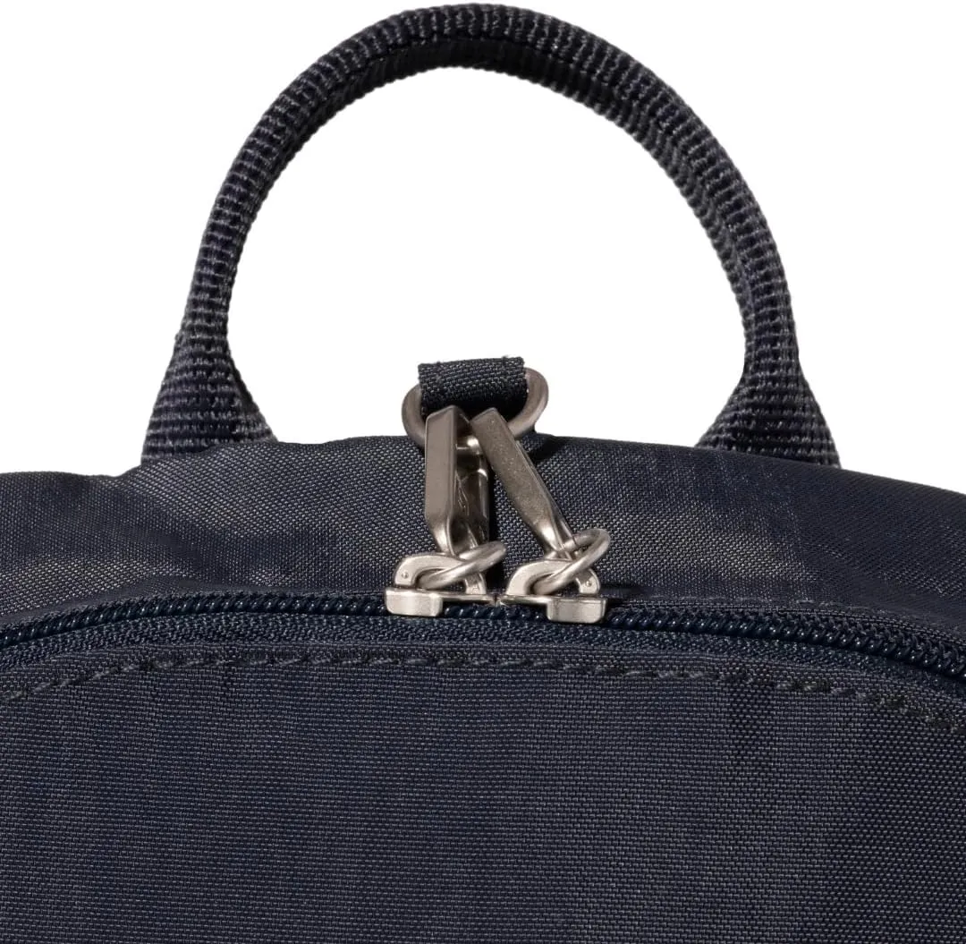 Securtex® Anti-theft Vacation Travel Backpack 10x13" Slash-Resistant Nylon Daypack w/RFID, French Navy