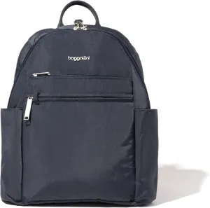 Securtex® Anti-theft Vacation Travel Backpack 10x13" Slash-Resistant Nylon Daypack w/RFID, French Navy