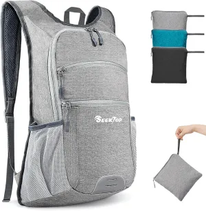Seektop 20L Hiking Backpack Ultra Lightweight Waterproof Travel Backpack Packable Small Outdoor Bag Foldable Day Pack for Women Men