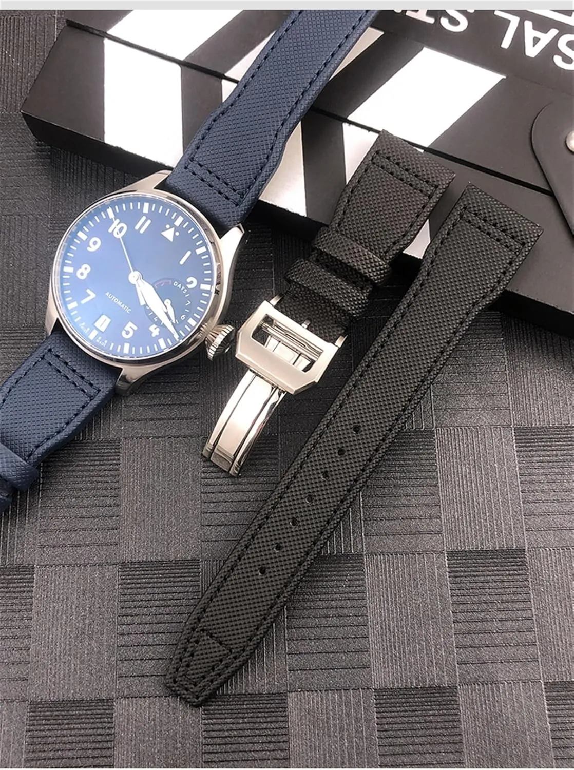 SERDAS 20mm 21mm 22mm Watch band，For IWC Le Petit Prince Big Pilot IW3777 Sport Fiber Canvas Watch Strap