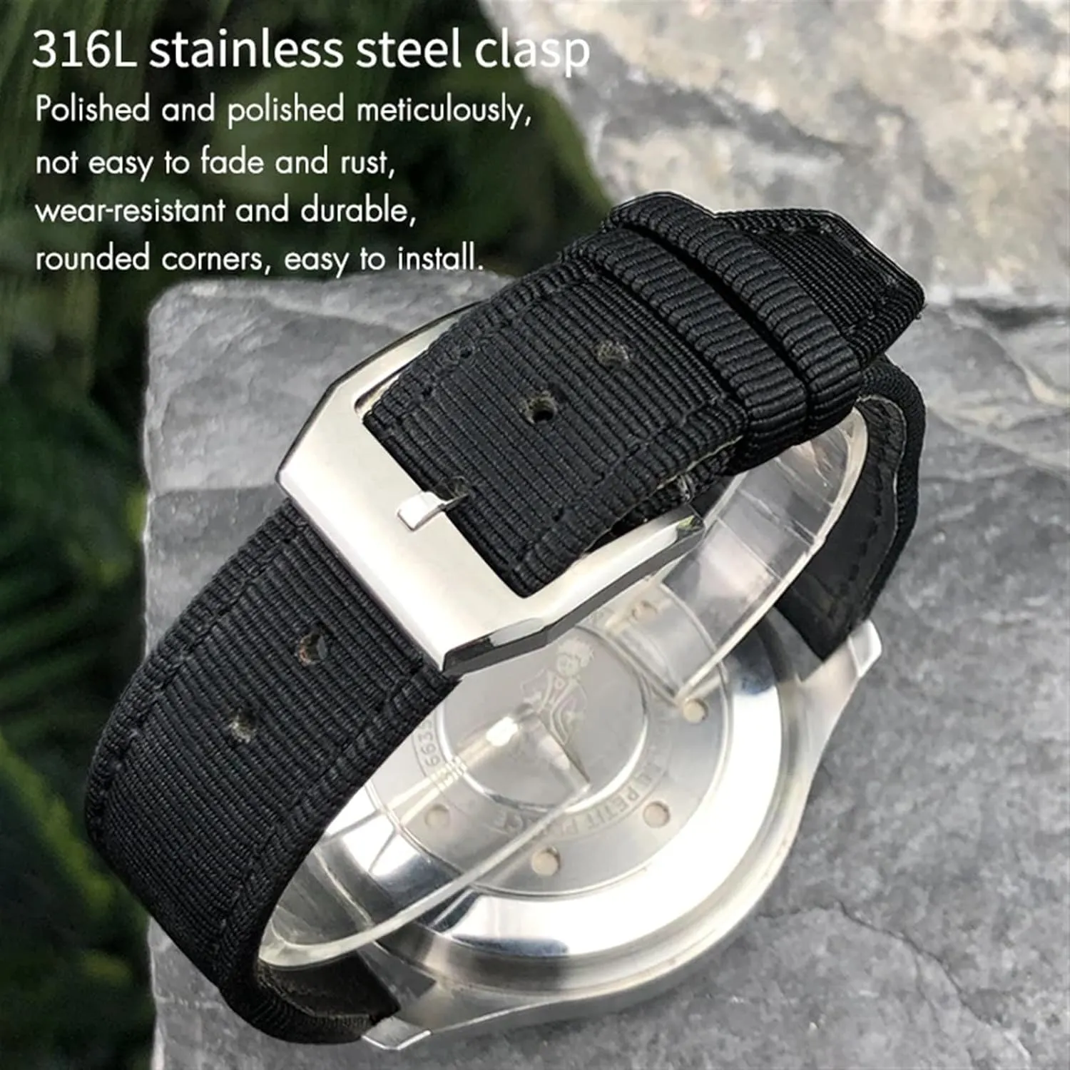 SERDAS 22mm 21mm Nylon Fabric Watchband Suitable for IWC Big Pilot IIW388002 Spitfire Watch Strap Green Canvas Sport Bracelets