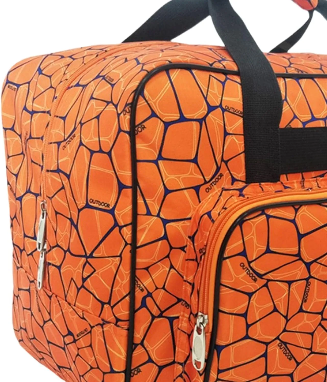 Sewing Machine Carrying Case Large Capacity Portable Nylon Tote Handbag, Orange, 46x23x32cm