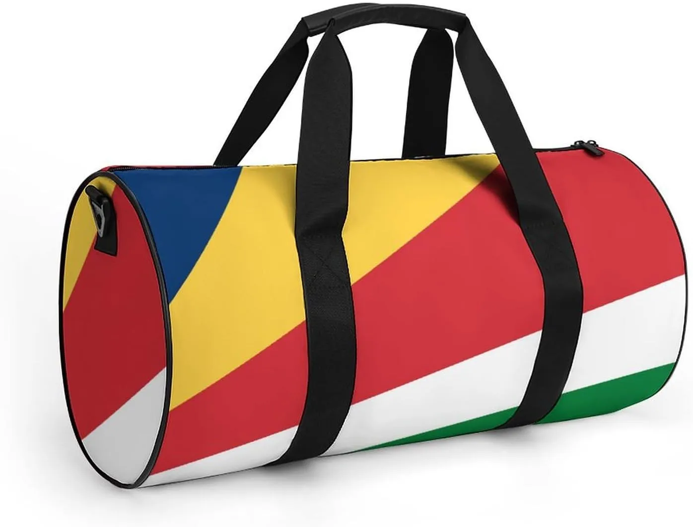 Seychelles Flag Gym Bag for Men Women with Dry Wet Separation Sports Travel Duffel