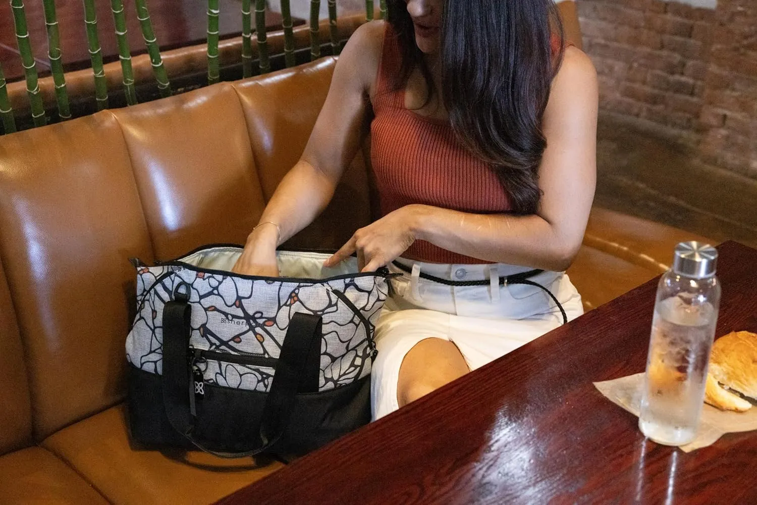 Sherpani Eclipse Anti-Theft Crossbody Bag, Lightweight Teacher Tote, 12L Travel Purse for Women with RFID Protection