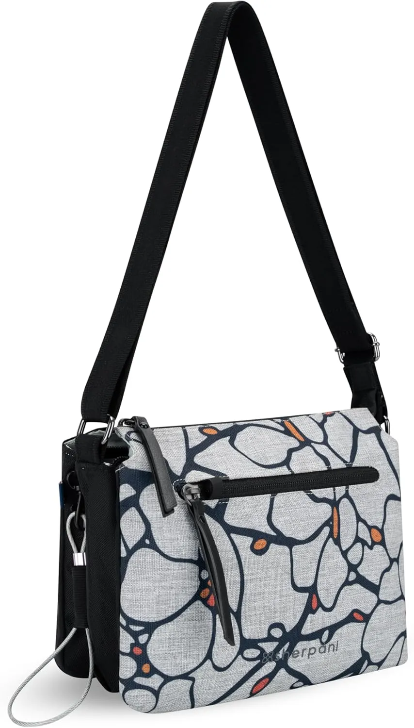 Sherpani Mei, Anti Theft Crossbody Purse, Lightweight Cross Body Bag, Fashion Trio Bag for Women with Metal Hardware