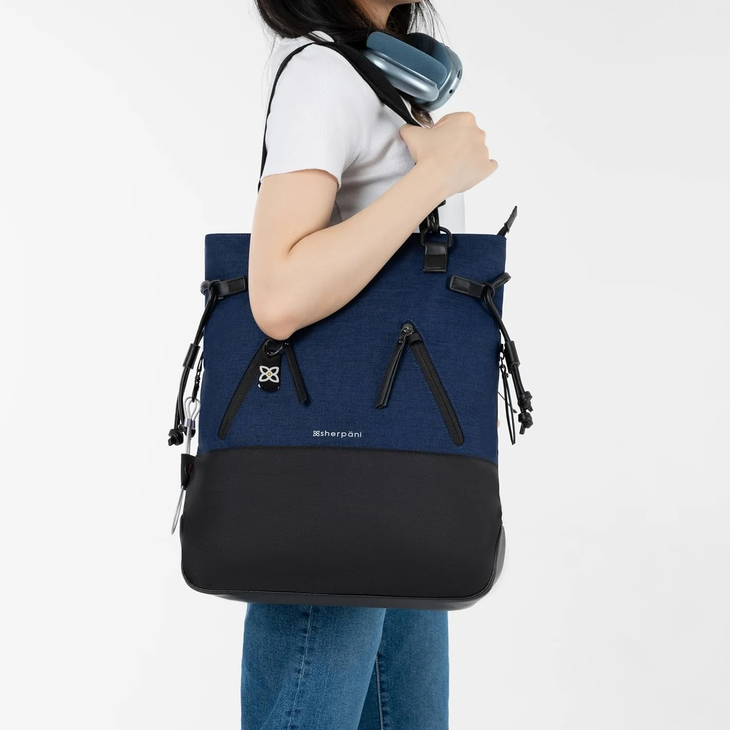 Sherpani Tempest, Anti-Theft Travel Backpack, Teacher Tote Bag, Backpack for Women, Fits 15 Inch Laptop (No Sleeve)