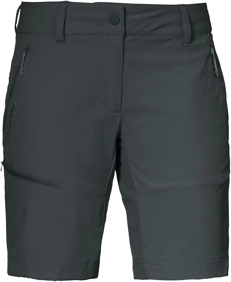 Shorts Toblach2, leichte und kühlende kurze Wanderhose mit elastischem Stoff, vielseitige Outdoor Hose mit optimaler Passform und praktischen Taschen Damen-Asphalt-44