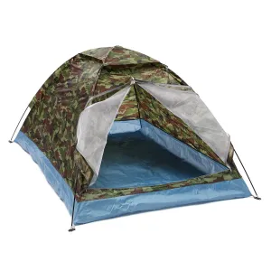 Single Layer Camouflage Camping Hiking Tent