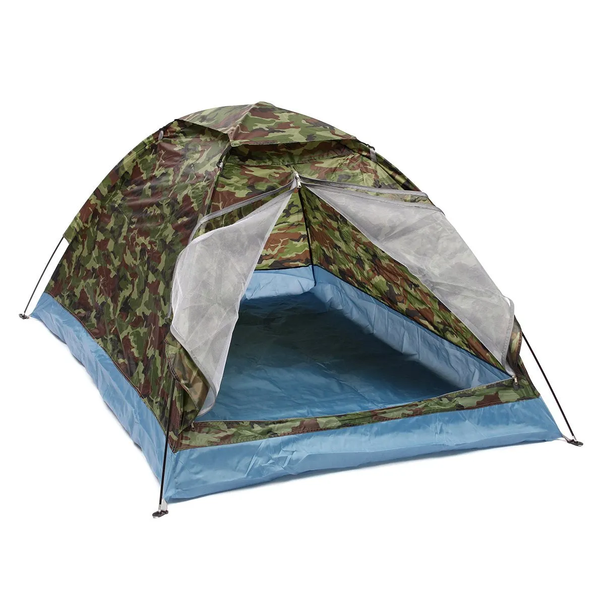 Single Layer Camouflage Camping Hiking Tent