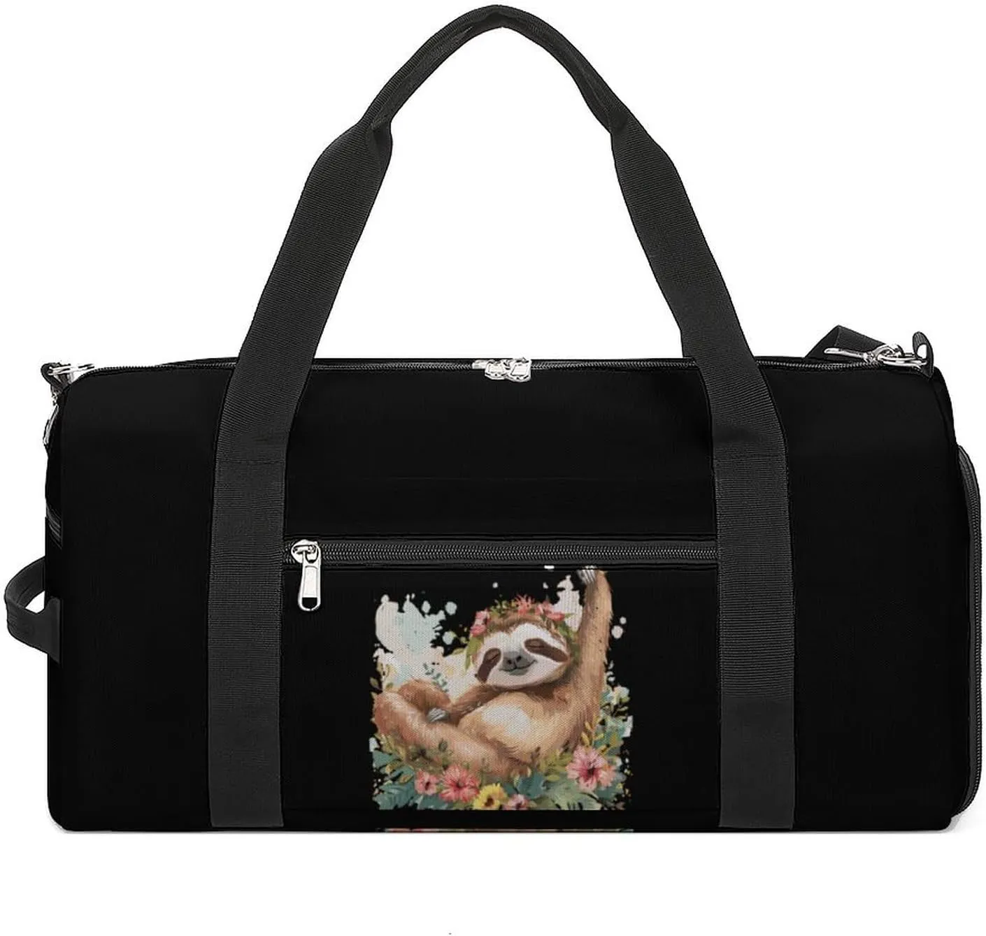 Sloth Sports Gym Bag for Men Women Travel Duffel Bag with Shoulder Strap