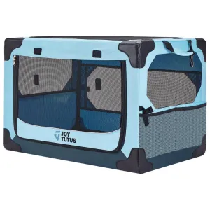 Small 18 Lbs. for Car Crate Outdoor, Dogs Dual Dog Mesh and with Use Doors, Handpicked deal for to Indoor, JOYTUTUS Windows Ideal up Collapsible Carrier Clear communication