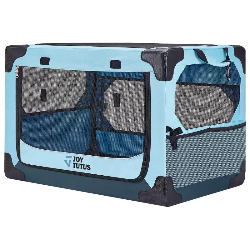 Small 18 Lbs. for Car Crate Outdoor, Dogs Dual Dog Mesh and with Use Doors, Handpicked deal for to Indoor, JOYTUTUS Windows Ideal up Collapsible Carrier Clear communication