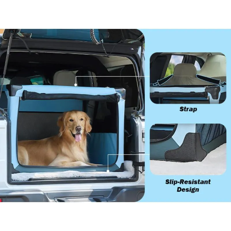 Small 18 Lbs. for Car Crate Outdoor, Dogs Dual Dog Mesh and with Use Doors, Handpicked deal for to Indoor, JOYTUTUS Windows Ideal up Collapsible Carrier Clear communication
