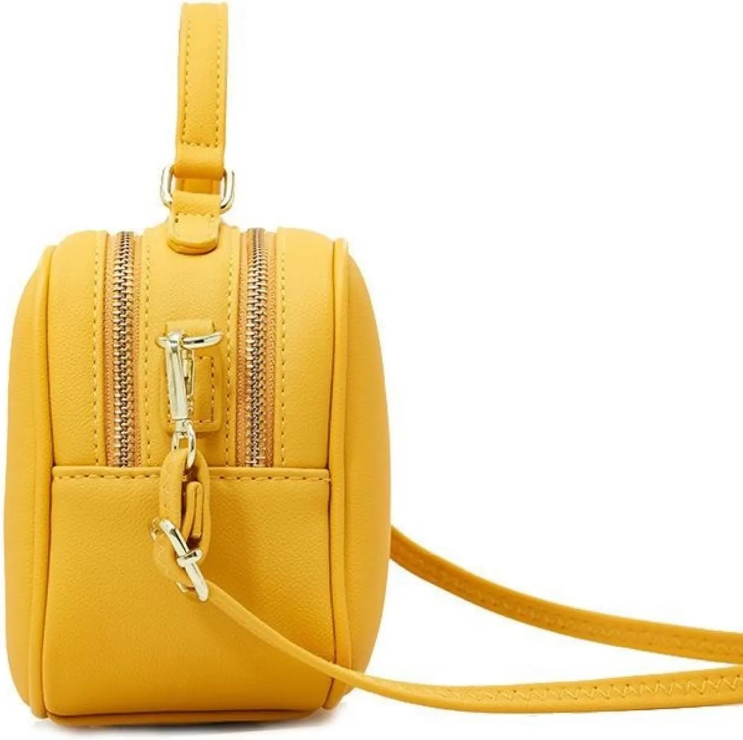Small Top Handle Satchel Crossbody Bags for Women Cute Purses Vegan Leather Handbags Messenger Waterproof Candy Color Purse