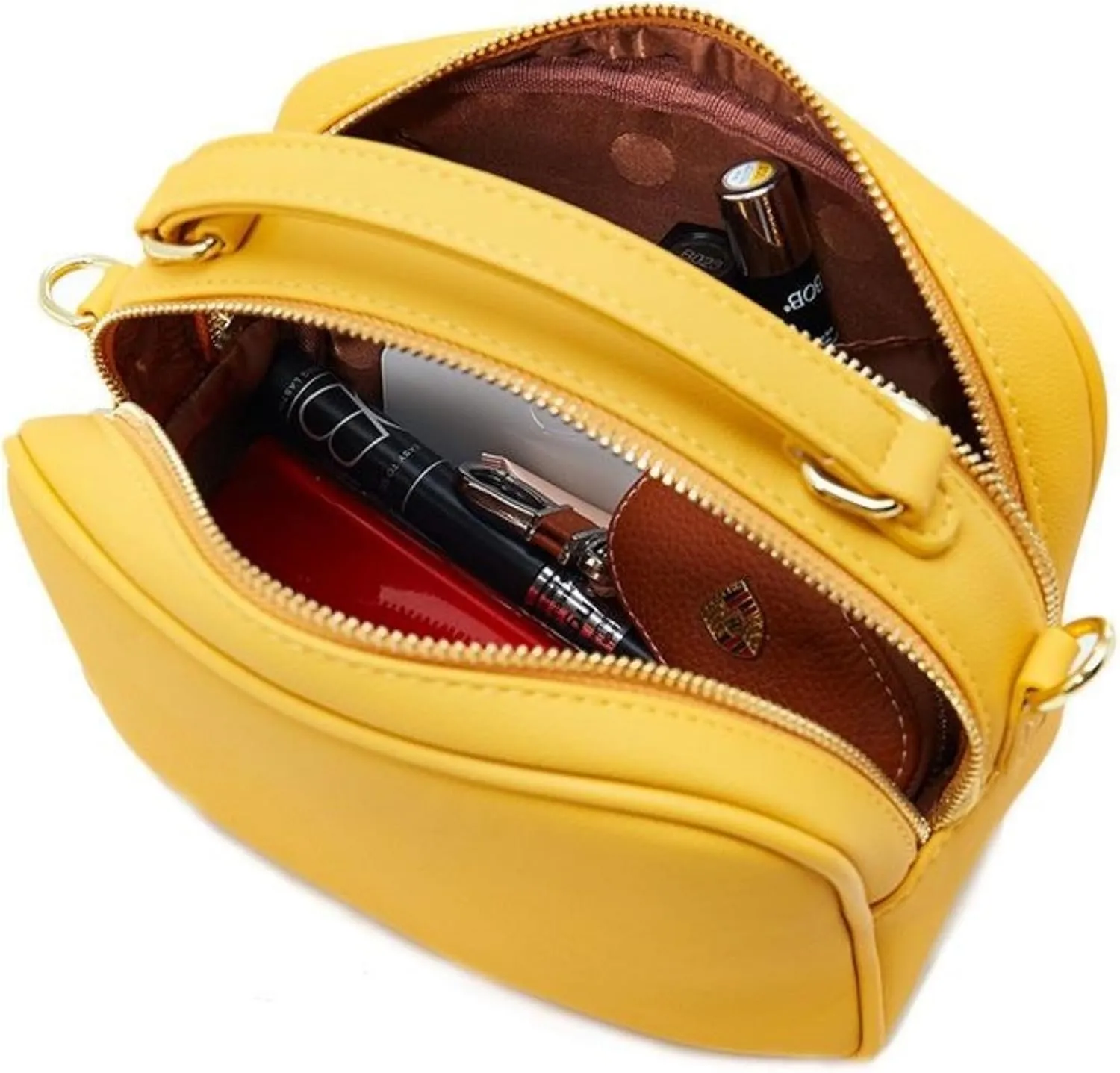 Small Top Handle Satchel Crossbody Bags for Women Cute Purses Vegan Leather Handbags Messenger Waterproof Candy Color Purse