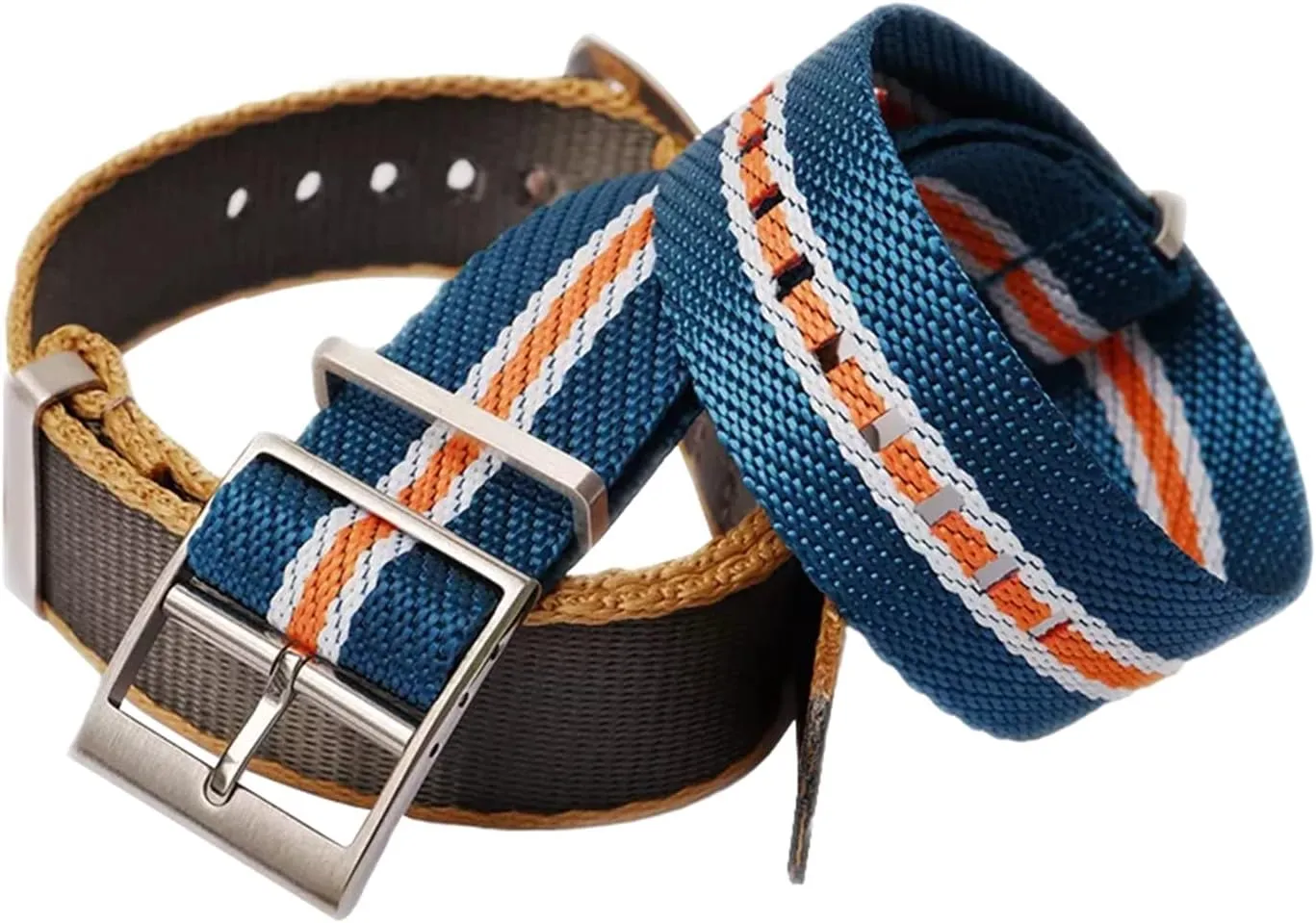 Smartwatch Bands,Universal Strap,20-22mm Skin Friendly High Density Woven Nylon Canvas Watchbands Men Wear-Resistant Watch Strap Bracelet Replacement