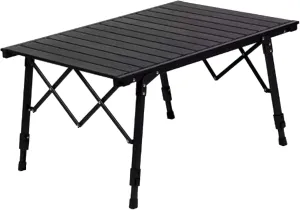 SOBOUR Liftable Camping Table Aluminum Folding Camping Table Roll Up Tables for Camping with Storage Bag Outdoor Portable Design