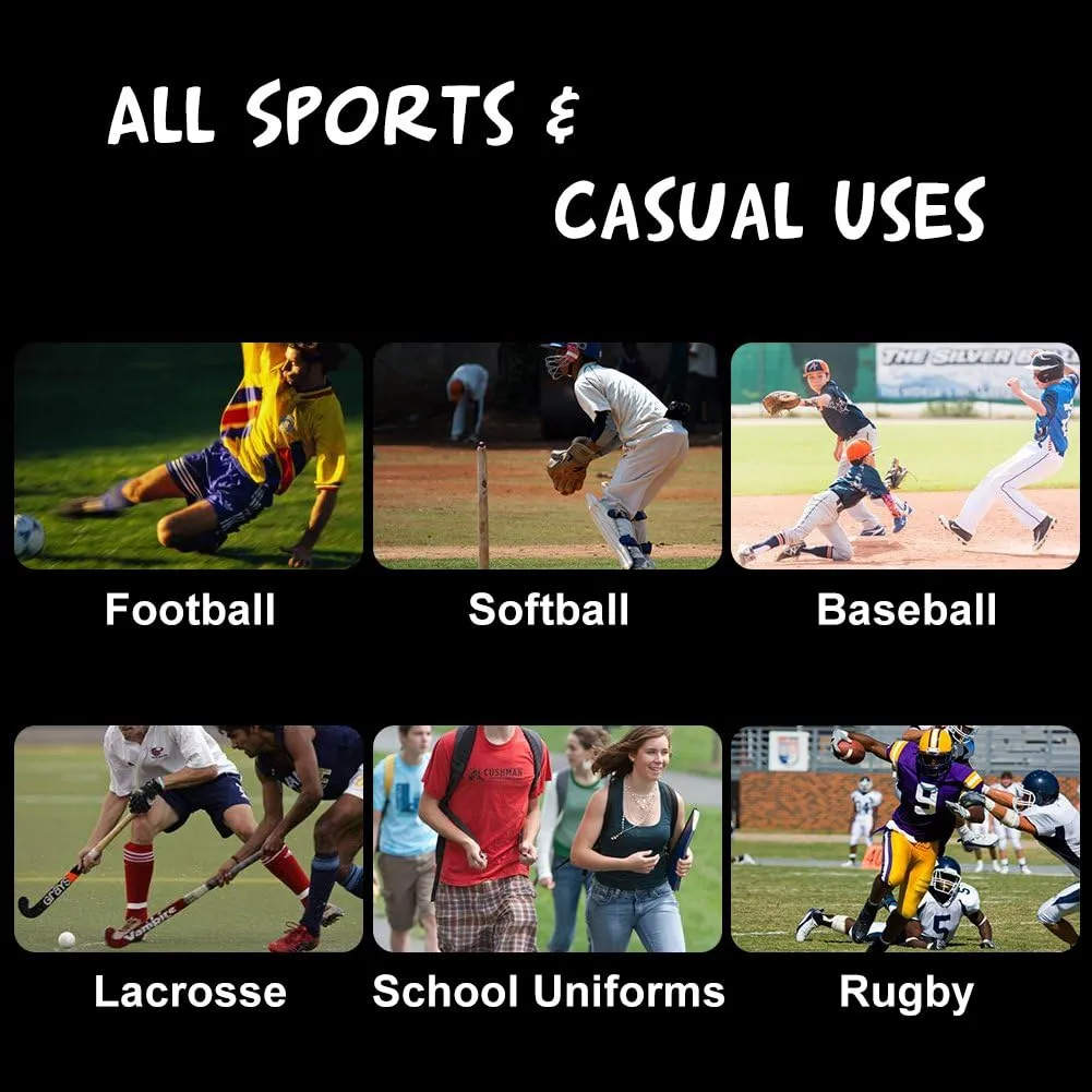 Soccer Baseball Softball Socks,Three street Unisex Knee High Solid Sport Tube Compression Football Socks 2-10 Pairs