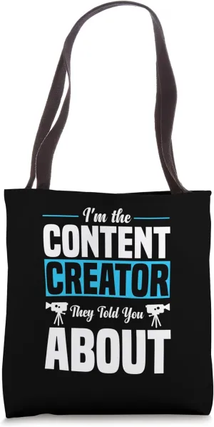 Social Media Equipment Kits for Kids Content Creator Tote Bag