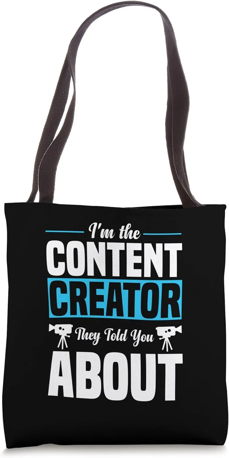 Social Media Equipment Kits for Kids Content Creator Tote Bag