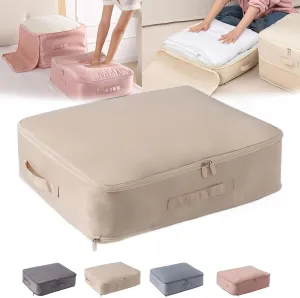 Space Saving Self Compression Organizer, Propositiony Ultra Space Saving Self Compression Organizer, Heavy Duty Moving Bags, Propositiony Organizer for Space Saving (Beige,L)