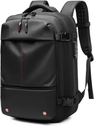 Spacevac Classic, Spacevac Pro Backpack, Personal Item Travel Backpack Pro, Carry on Bag, Water Resistant and Anti Theft, Ideal for Travel and Camping (Black)