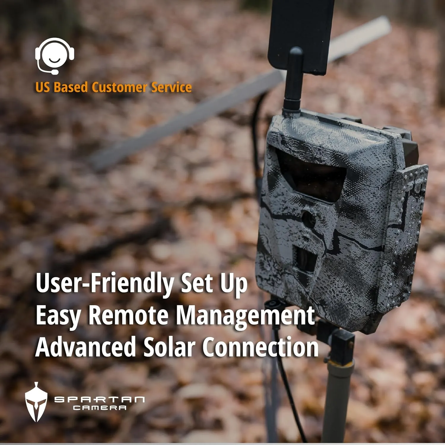 Spartan Camera GoLive 4G LTE Trail Camera, Free Roaming in US, Live-Streaming, Anti-Theft GPS, On-Demand Image&Video Capture,Real-time Updates,Built-in Lithium Battery,Blackout