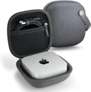 Spigen Klasden Pouch Designed for Mac Mini M4 M4 Pro (2024) Portable Travel Case Pouch Storage - Charcoal Gray