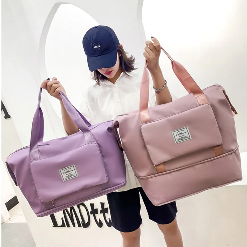 Sports Gym Bag Foldable Luggage Storage Bag