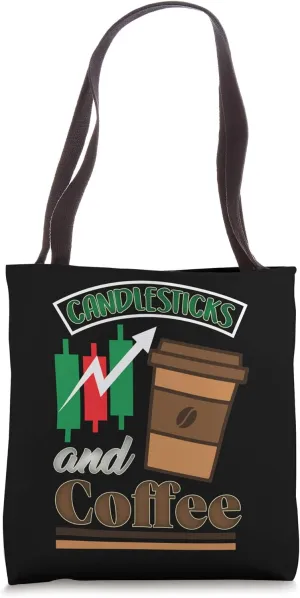 Stock Market Stock Trader Coffee Lover Shoulder Bag Gift Tote Bag