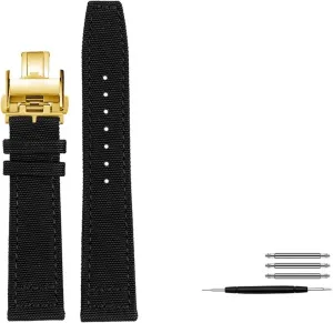 Strap, clasp, 20mm 21mm 22mm blue military green nylon canvas strap leather bracelet accessories