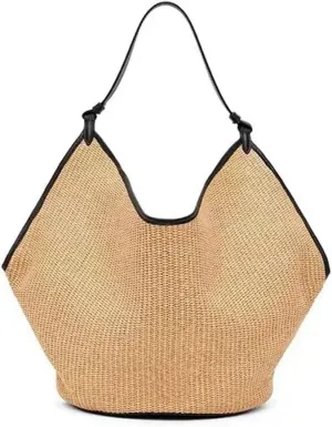 Straw Bag for Women,Trendy Handbag Purse Summer Beach Shoulder with Top-Handle,for Ladies Vacation Travel Shopping