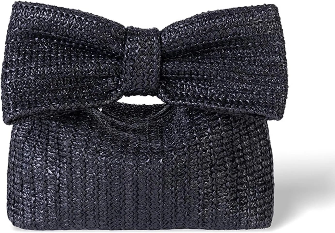 Straw Clutch Purse for Women, Bow Woven Beach Bag, Summer Evening Purse Vacation Handbag Tote Purse