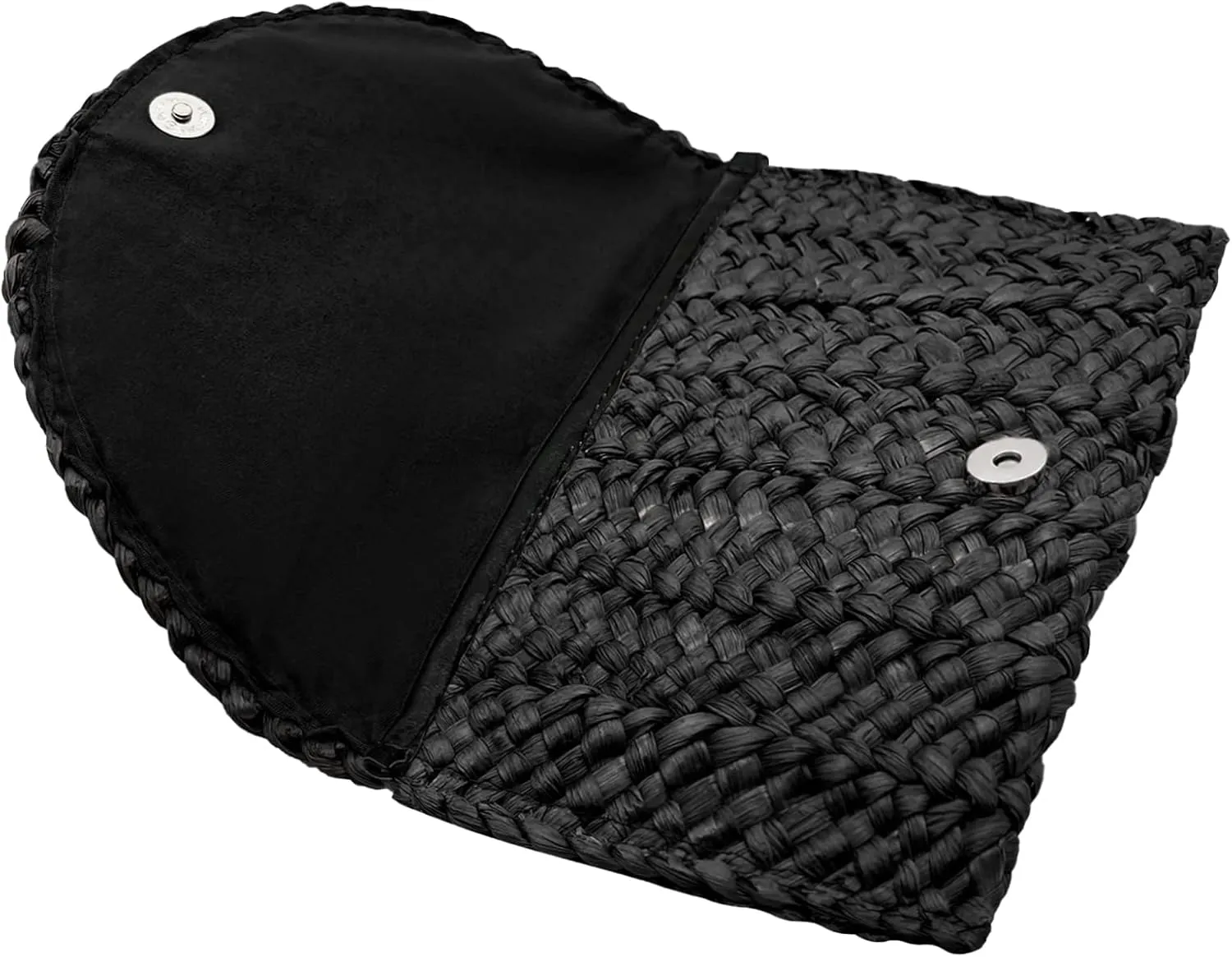 Straw Clutch Purses for Women Woven Straw Beach Handbag Envelope Rattan Clutch for Summer