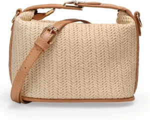 Straw Crossbody Bag for Women Summer Beach Shoulder Purse Small Boho Handbag Travel Phone Bag