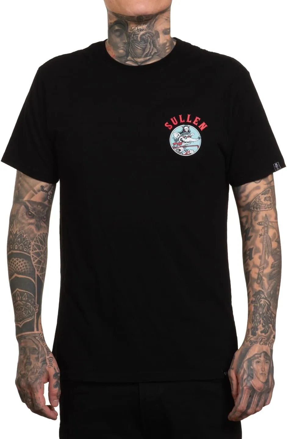 Sullen Men's Rat Rod Hell on Wheels Series Tattoo Lifestyle Graphic Premium Short Sleeve Tee Black