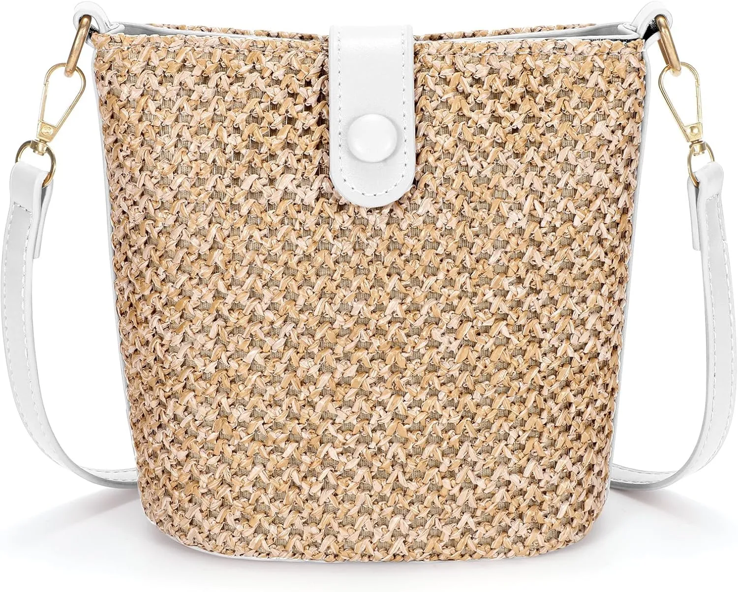 SUOSDEY Straw Crossbody Bag for Women Straw Beach Tote Bag Handbag Shoulder Purse for Women